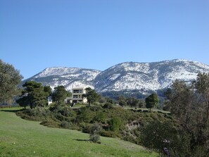 Villa Arethousa in winter