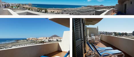 Balcony: uninterrupted panoramic views of the beach and ocean