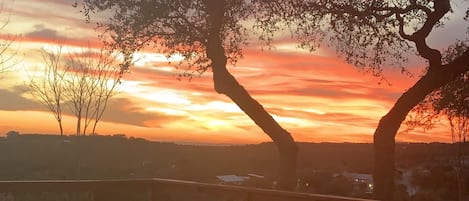 Our back deck offers many pleasantries and a stunning Texas Hill Country view