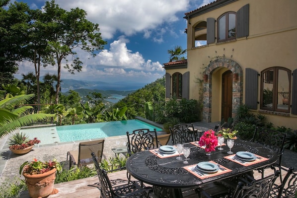 Outdoor dining.