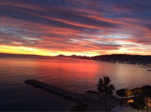 Sunset from the balcony