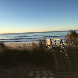 Walk over the dune to the beach!