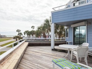 Huge deck with great views of the ocean