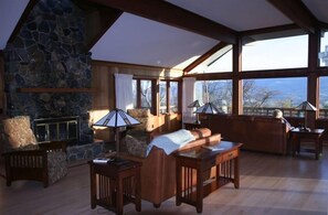 Wood Burning Fireplace for Cool Spring and Fall Evenings