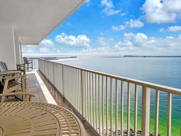 HUGE balcony with incredible views