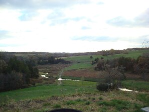 View from fire pit facing South