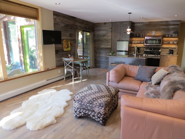 main living room and kitchen