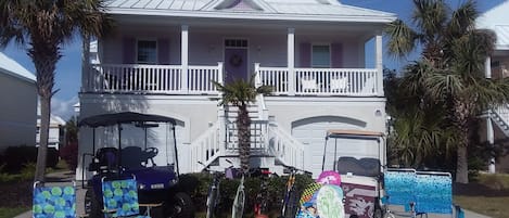 House, Golf Carts,Bikes
