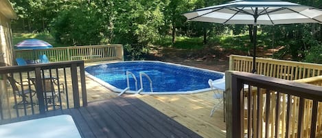 Big beautiful deck to enjoy summer family time 