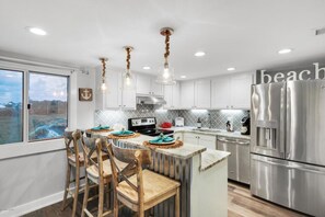 Full Size Kitchen with Bar Seating