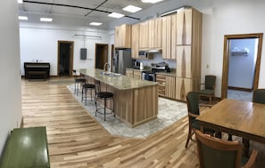 Dining area and kitchen