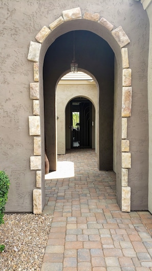 Front breezeway.