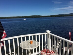 Private deck and gorgeous views