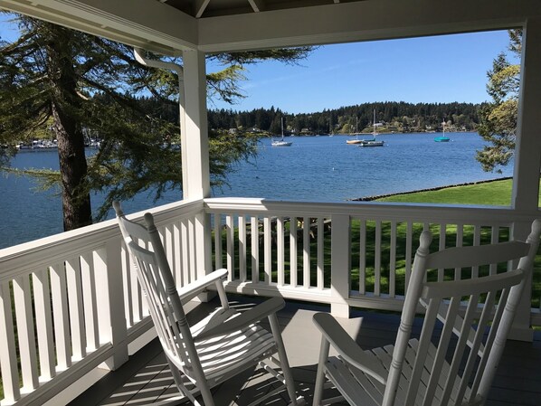 Corner of wraparound porch