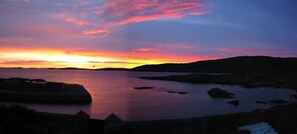 Sunset at High Tide from the front door.