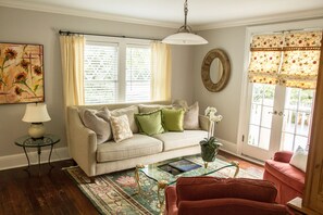 View of living room with well-appointed finishes