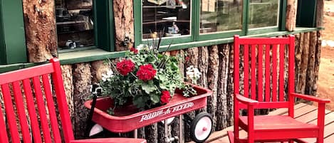 Enjoy the peaceful tranquility of the front porch.