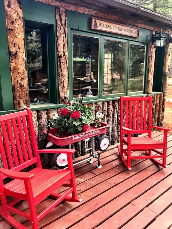Enjoy the peaceful tranquility of the front porch.
