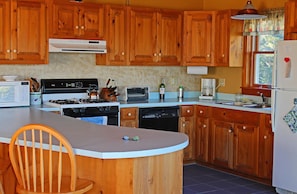 Two full kitchens - this is the one upstairs