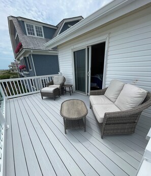 2nd Floor Deck offers comfortable seating...