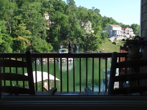 Lake view from rocking chairs