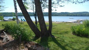 Lakeside yard.