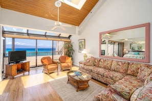 Enjoy luxury tropical furnishings and ocean views from almost every room