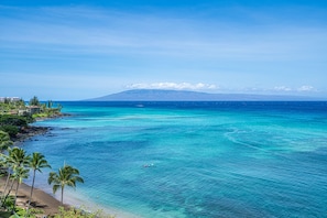 Lovely, private Kahana Beach is just outside the door!