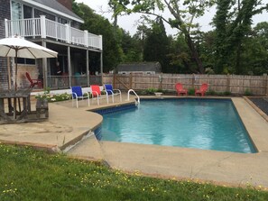 Large pool and patio