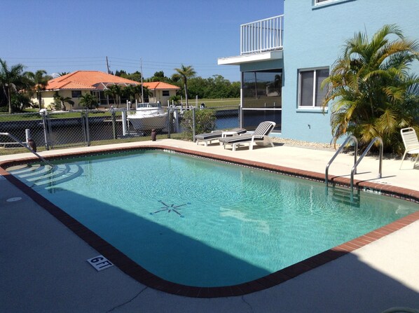 Condo semi private pool