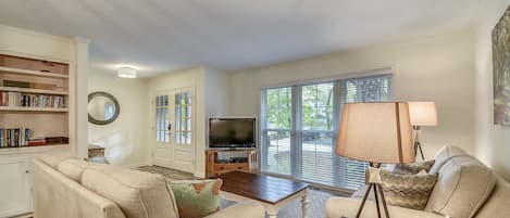 Living Room with Flat Screen TV at 11 Wildwood