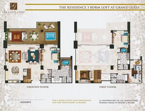 Loft 3 Bedroom Floorplan - 5,200 sq of living space!