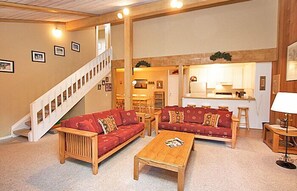 Spacious Living room area. (note old kitchen in this picture)
