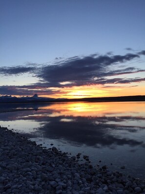 Sunset from the beach fire pit