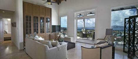 Living Area with Ocean View