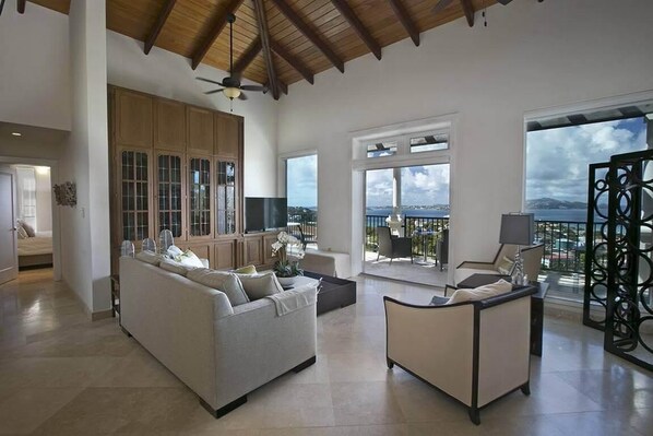 Living Area with Ocean View