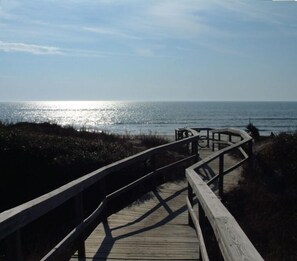 Our boardwalk to the beach- perfect for bikes too