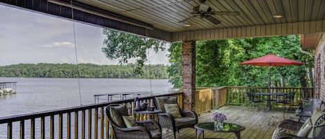 The back deck is a guest FAVORITE.