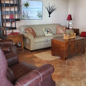 Open concept living-dining area