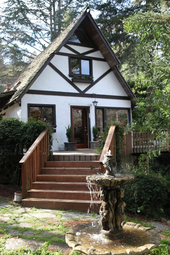 Front door entrance from garden