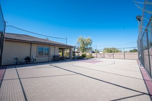 Full Size Basketball Court with Lighting  