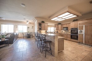 Counter Seating with lot's of Counter Space