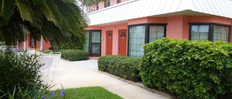 Front entrance with large light-gathering windows