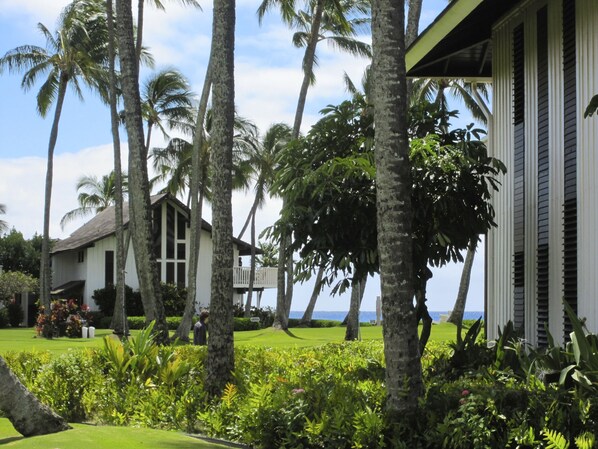 View a few steps from the lanai. A partial ocean view is visible from the lanai.