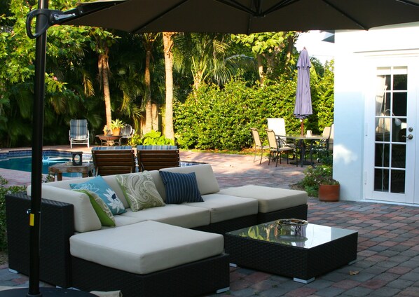 Back Patio and Backyard