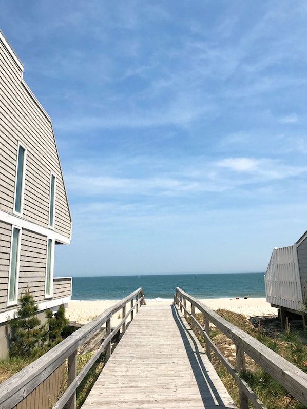 Beach access, right across the street.