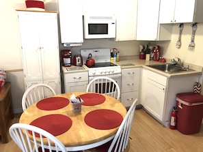 Fully stocked kitchen 