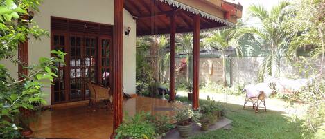 Peaceful and relaxing porch.