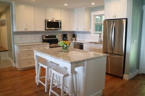 Brand new kitchen with all new stainless steel appliances