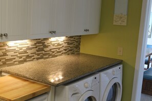 Washer and dryer in our kitchen